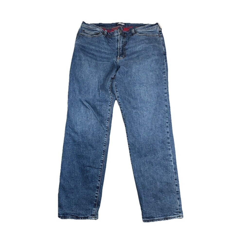 Lands’ End Square Rigger Men’s Straight Fit Fleece Lined Jeans 38T (38x32)